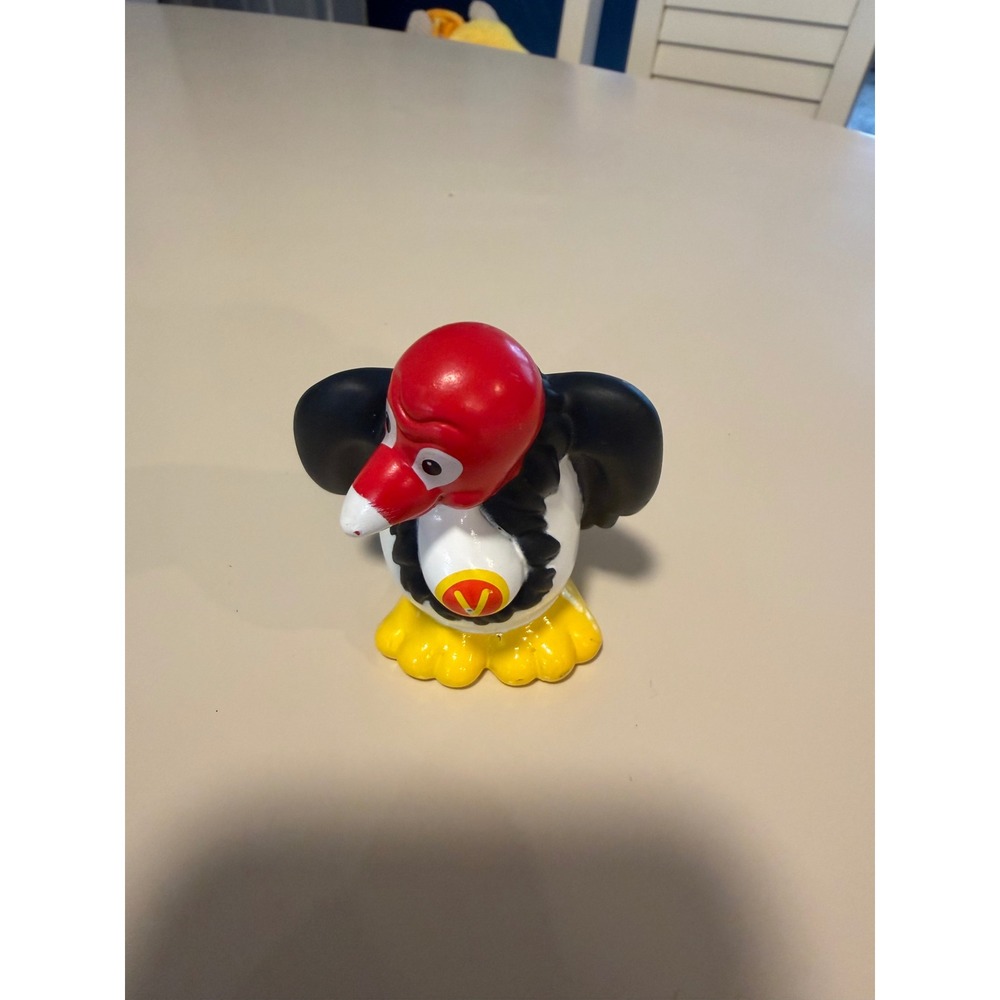 Fisher Price Little People Vulture Bird Red Head Zoo Animal Figure 2004 Mattel